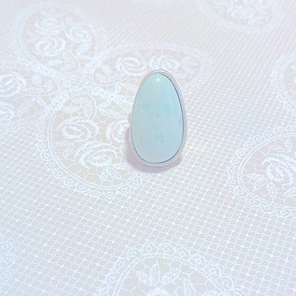 โจHPโจ๐ ยปโยป BoHeMiAN ยปโยปbรhร Statement Making Oval SemiPrecious Stone Silver Ring - Picture 4 of 14